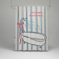 Koreanischer Stoff Duschvorhang - AquaGuardCurtain