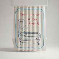 Koreanischer Stoff Duschvorhang - AquaGuardCurtain