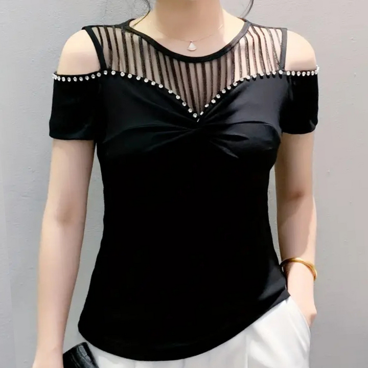 Trendy Cold-Shoulder Top voor Dames - Fenna