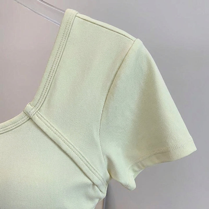 Kurzärmeliges Crop Top - Bella