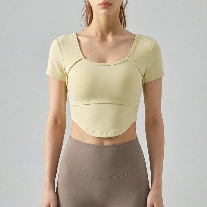 Kurzärmeliges Crop Top - Bella