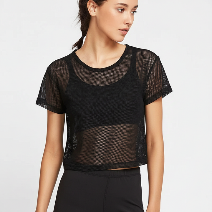 Kurzärmeliges Mesh Trainingsshirt - VentriMove