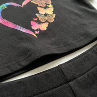 Kurzärmliges Crop Top Set - Blair