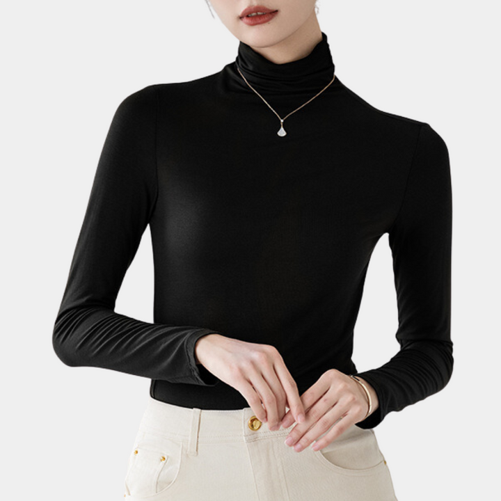 Trendiger Damen-Rollkragenpullover - Sienna
