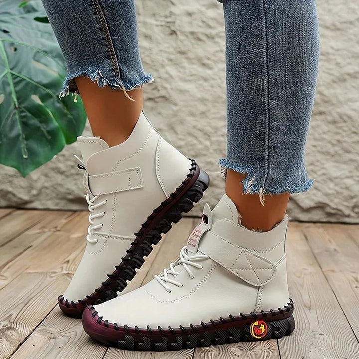Handgefertigte Komfort-Sneakerstiefel - Amara