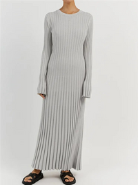 Gracie Gestricktes Maxikleid | Eng & schmeichelhaft