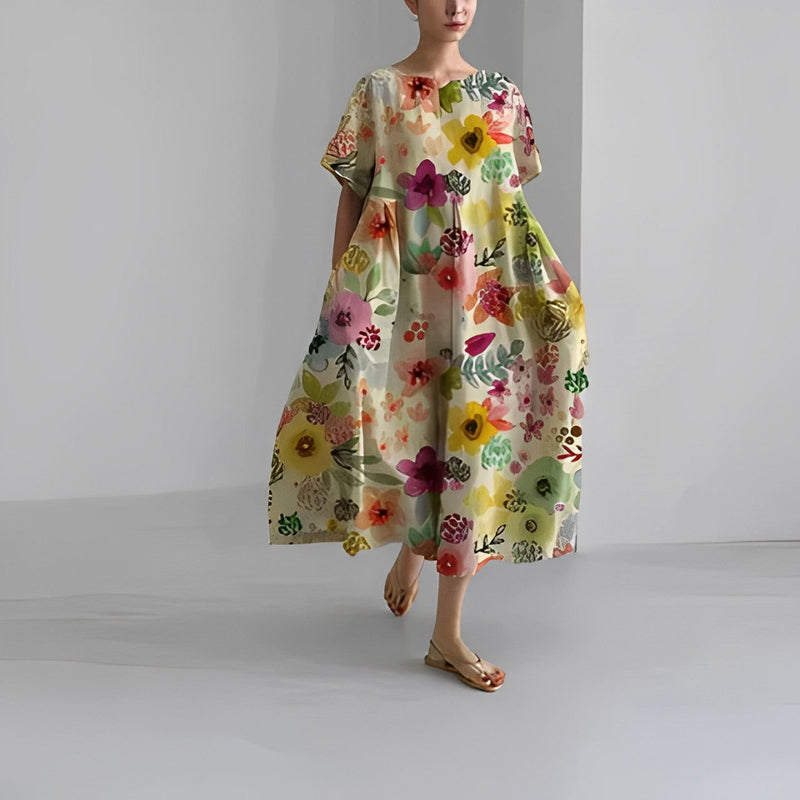 Boho-Blumen-Maxikleid - FloraChic