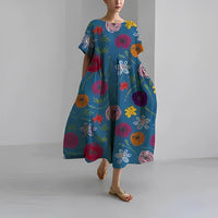Boho-Blumen-Maxikleid - FloraChic