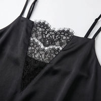 Lace-Trimmed Slip Dress -  Isabel