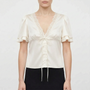 Lace Trim Blouse -  Beverly