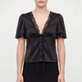 Lace Trim Blouse -  Beverly