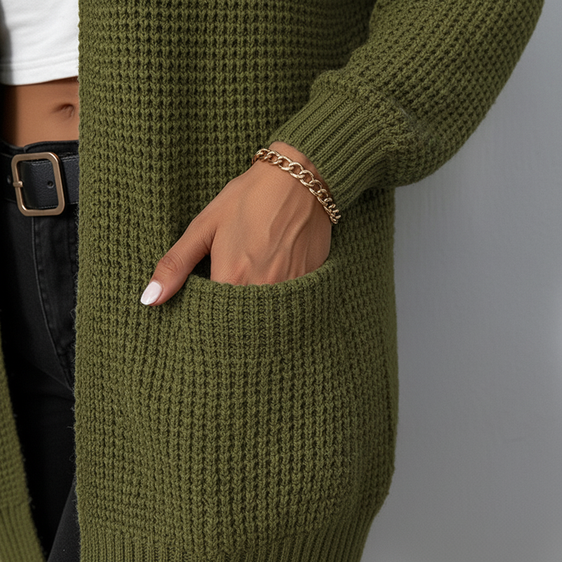 Lang Geschnittener Cardigan - Susanne
