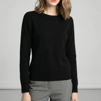 Langarm-Pullover Mit Rundhalsausschnitt - Katrin