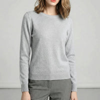 Langarm-Pullover Mit Rundhalsausschnitt - Katrin