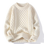 Langarm-Zopfmuster-Pullover - David