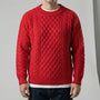 Langarm-Zopfmuster-Pullover - David
