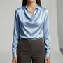 Langärmelige Drapée-Bluse - Ceylin