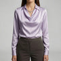 Langärmelige Drapée-Bluse - Ceylin