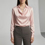 Langärmelige Drapée-Bluse - Ceylin