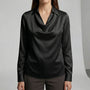 Langärmelige Drapée-Bluse - Ceylin
