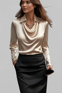 Langärmelige Drapée-Bluse - Ceylin