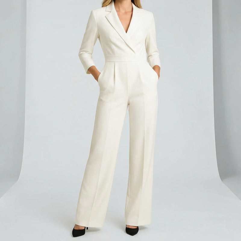 Langärmeliger Jumpsuit Mit Tailliertem Schnitt - Frederike