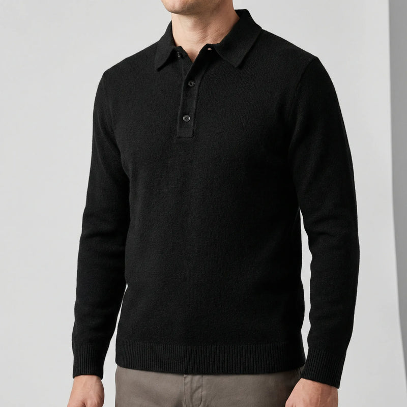 Langärmeliger Polo-Pullover - Tiago