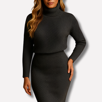 Langärmeliges Midi-Winterkleid - Viktoria
