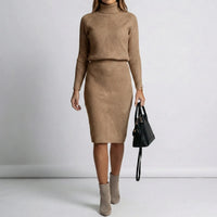 Langärmeliges Midi-Winterkleid - Viktoria