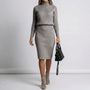 Langärmeliges Midi-Winterkleid - Viktoria