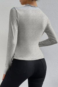 Langarmshirt Mit Raffdetail - Anastasia