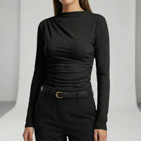 Langarmshirt Mit Raffdetail - Anastasia