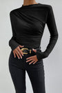 Langarmshirt Mit Raffdetail - Anastasia