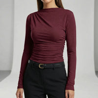 Langarmshirt Mit Raffdetail - Anastasia