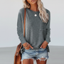 Langarmshirt Mit Rundhalsausschnitt -  Simone