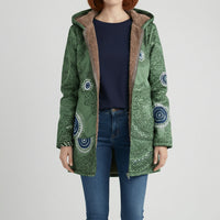 Lange Taillierte Kapuzenjacke - Philine
