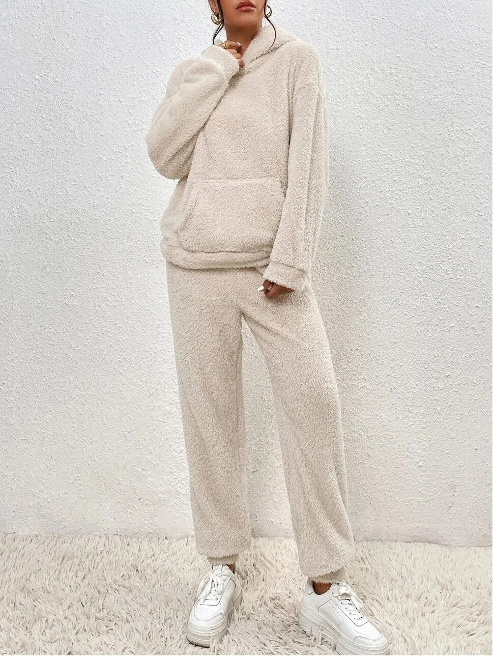 Langer Hoodie Mit Tasche -  Saskia