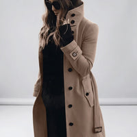 Langer Taillierter Trenchcoat - Alicia
