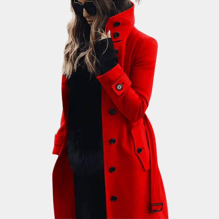 Langer Taillierter Trenchcoat - Alicia