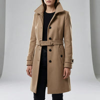 Langer Taillierter Trenchcoat - Alicia