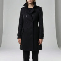 Langer Taillierter Trenchcoat - Alicia