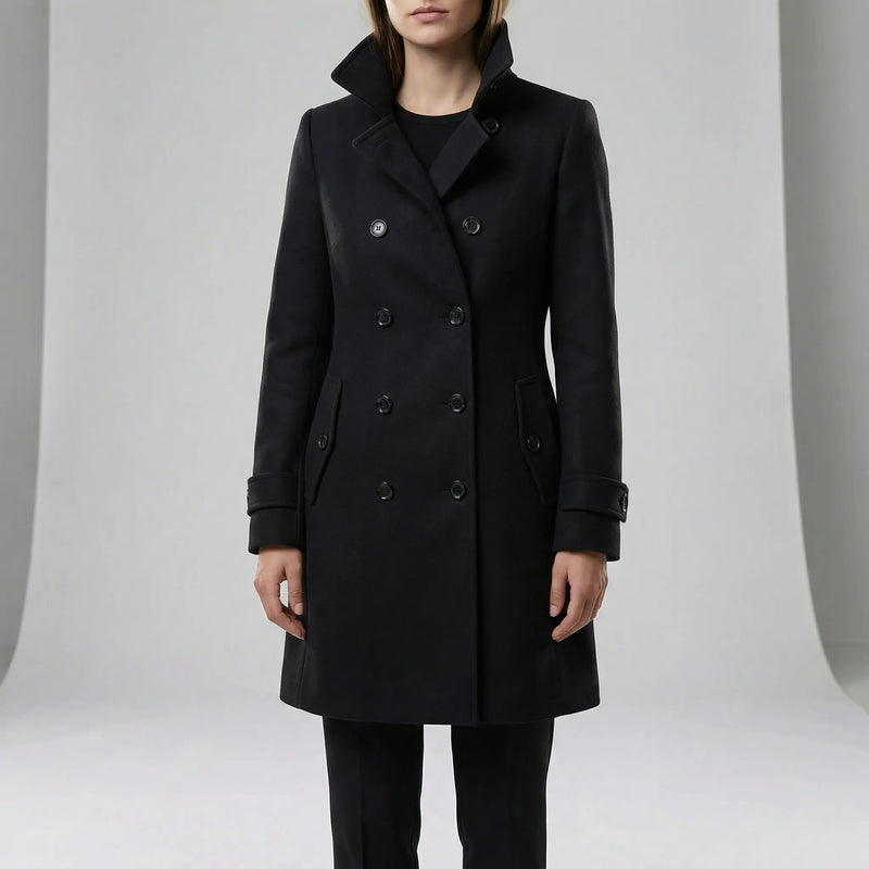 Langer Taillierter Trenchcoat - Alicia
