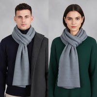 Langer gestrickter Unisex-Schal - CashmiLux