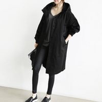 Langer Damen-Trenchcoat mit Kapuze - Isabelle