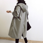 Langer Damen-Trenchcoat mit Kapuze - Isabelle