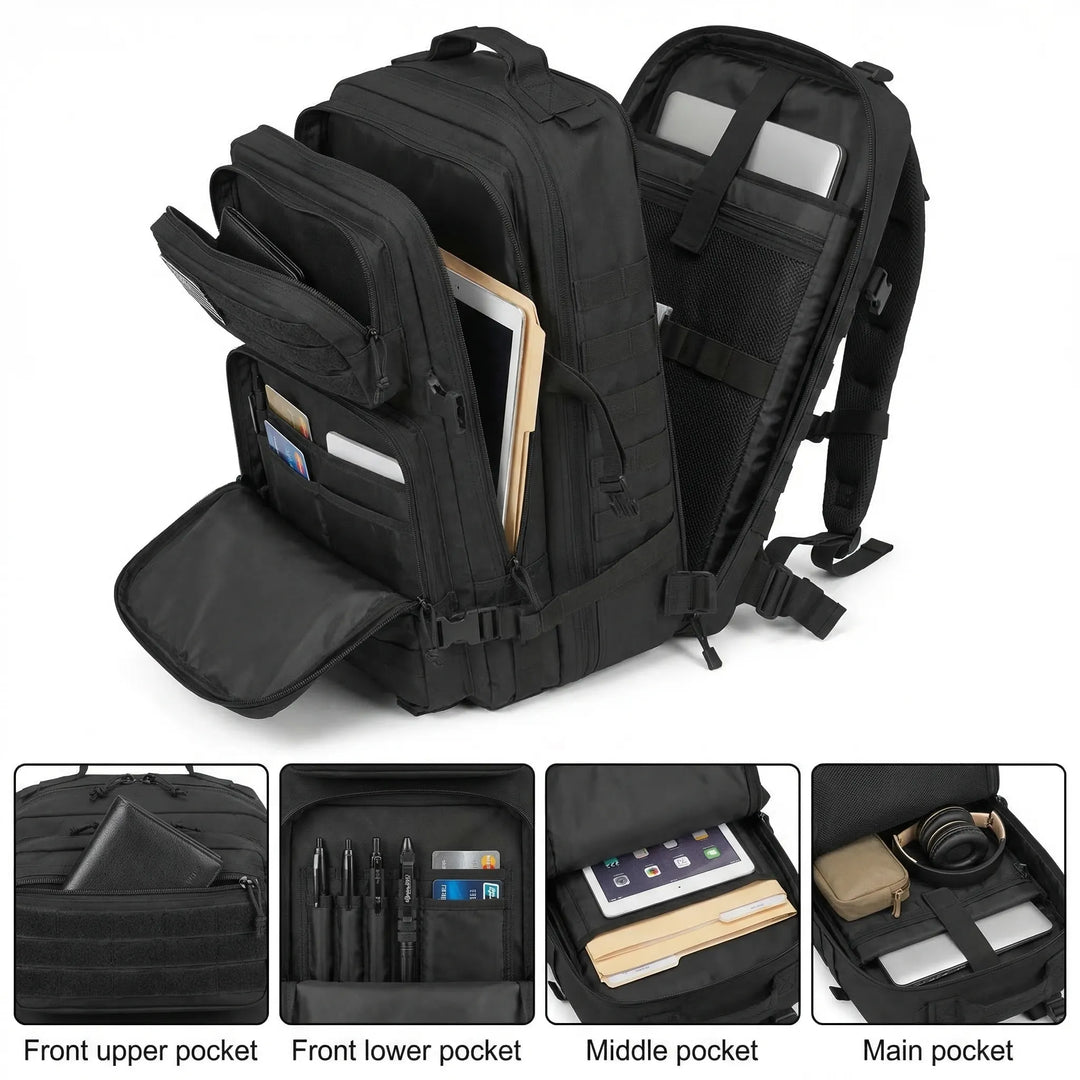 Large 45L tactical Molle Backpack -  Tacvern