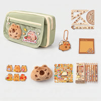 Large Capacity Multi-Compartment Stationery Pouch - Pouchio