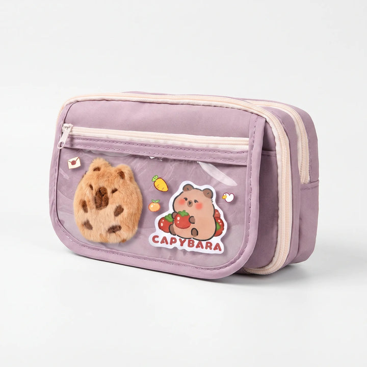 Large Capacity Multi-Compartment Stationery Pouch - Pouchio
