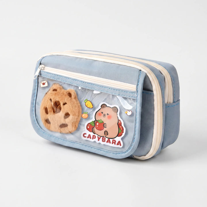 Large Capacity Multi-Compartment Stationery Pouch - Pouchio