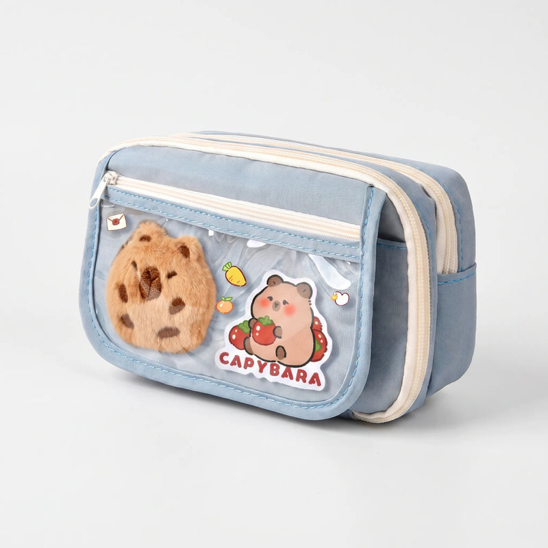 Large Capacity Multi-Compartment Stationery Pouch - Pouchio